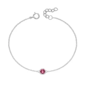 JG Signature Silver October Birthstone Crystal Bracelet