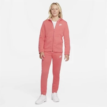 Nike Sportswear Fleece Tracksuit Junior Girls - Pink Salt