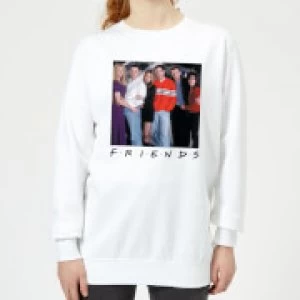 Friends Cast Pose Womens Sweatshirt - White - S