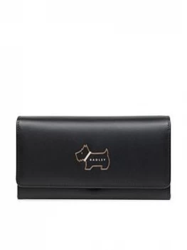 Radley Heritage Dog Outline Large Black Flapover Matinee Purse