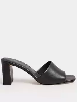 Long Tall Sally Block Mule - Black, Size 11, Women