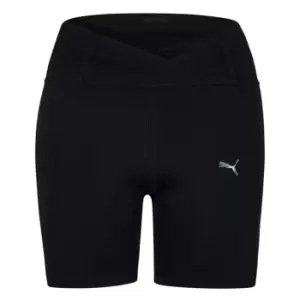 Puma Granola Sculpted 5" Shorts Womens - Black