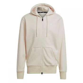 adidas Sportswear Comfy & Chill Full Zip Hoodie Me - Wonder White