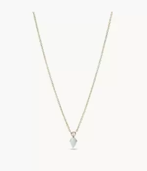 Fossil Women Val Celestial White Opal Station Necklace