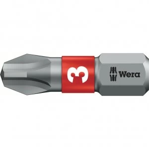 Wera 851/1 BTZ BiTorsion Extra Tough Phillips Screwdriver Bits PH3 25mm Pack of 1