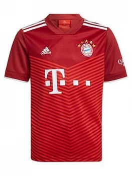 adidas Bayern Munich Youth Home 20/21 Shirt - Red, Size 13-14 Years