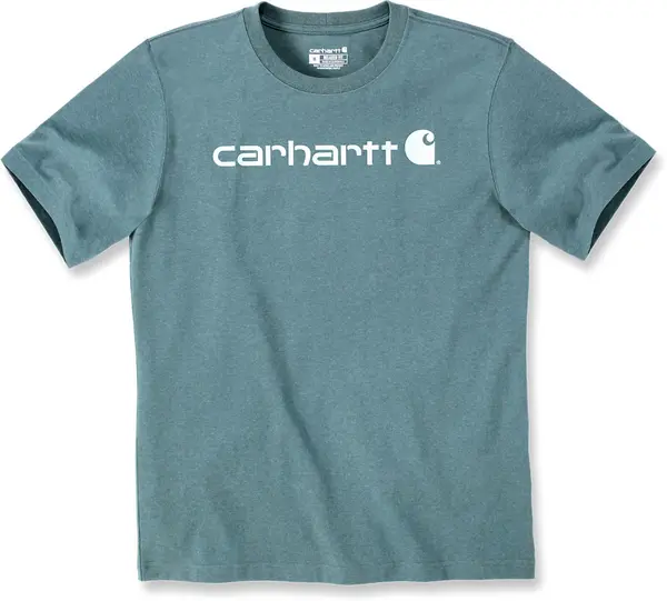 Carhartt EMEA Core Logo Workwear Short Sleeve T-Shirt, green-blue, Size M