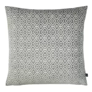 Kenza Chenille Woven Cushion Smoke/Steel