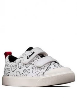 Clarks X Mickey Mouse City Glove Canvas Shoes - White