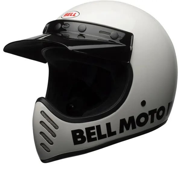 Bell Moto-3 Classic Solid Gloss White Full Face Helmet S