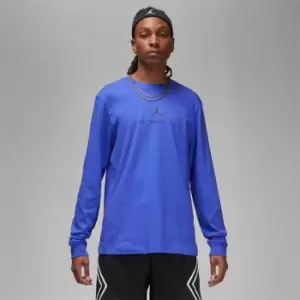 Air Jordan Dri-FIT Sport Mens Long-sleeve Crew - Blue