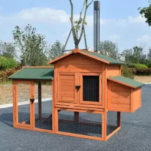 Gudrum Deluxe Wooden Chicken Coop With Run