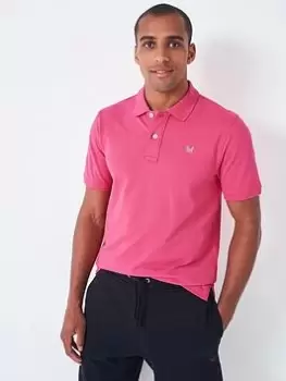 Crew Clothing Classic Pique Polo Shirt, Pink Size XL Men