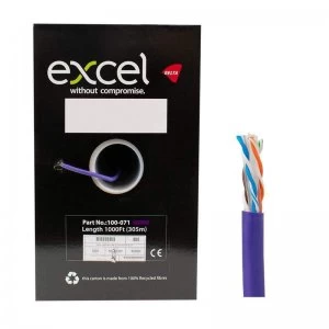 305m Cat6 Uutp Solid Dca Lszh Purple