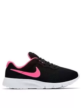 Nike Tanjun Junior Girls Trainers - Black/Pink, Size 5