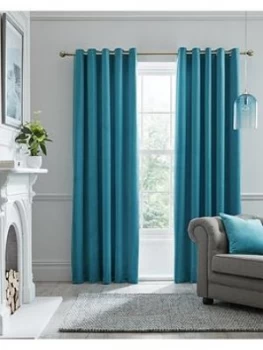 Laurence Llewelyn-Bowen Montrose Velvet Blackout Eyelet Curtains