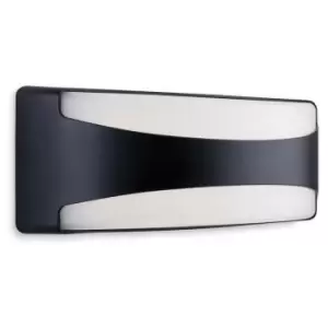 Firstlight Santos Outdoor Integrated LED Flush Wall Light Rectangle Black IP65