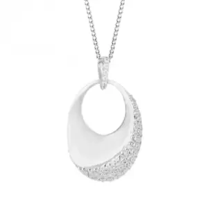 Knife Edge Zirconia Wave Pendant P5198C