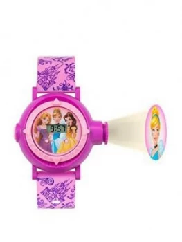 Disney Princess Digital Projector Dial Printed Strap Kids Watch