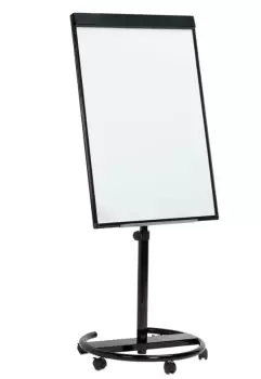 Ultramate Magnetic Round Base Flip Chart Easel - Black