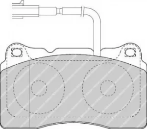 Ferodo FDB1663 Brake Pad Set Front Axle Premier Car