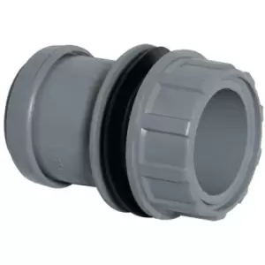 40MM waste - 1½ tank connector push fit grey - Grey