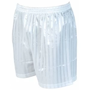 Precision Striped Continental Football Shorts 26-28" White