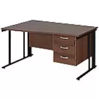 Dams International Wave Desk MCM14WLP3KW 1,400 x 725 x 800 - 990 mm