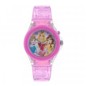 Disney Princess Pink Silicone Analogue Watch