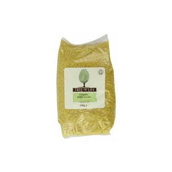 Tree Of Life Organic Millet - Grain - 500g x 6 - 85504