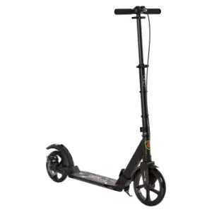 Reiten Teens Adult Kick Scooter Fold Adjust 14+ with Rear Wheel & Hand Brake - Black