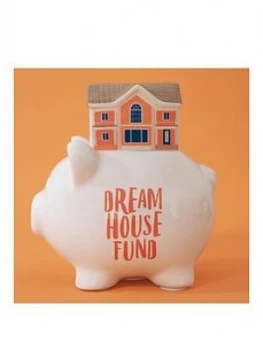 Pennies & Dreams Ceramic Piggy Bank - Dream House Fund