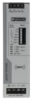 Phoenix Contact QUINT4-PS/3AC/24DC/5 Switch Mode DIN Rail Power Supply 400V ac Input, 24V dc Output, 5A 120W