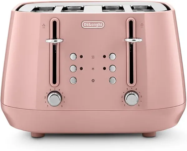 DeLonghiEclettica CTY4003.PK 4-Slice Toaster - Pink 8004399029583