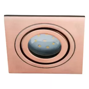 Spa Cali Square Tiltable Downlight Brushed Copper