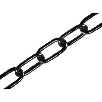 Faithfull FAICHCUT40B Black Japanned Chain 4.0mm x 2.5m - Max. Loa...