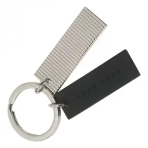 Hugo Boss Pens Stainless Steel Grid Keyring