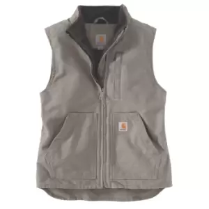 Carhartt Womens Sherpa Lined Mock Neck Soft Duck Vest L - Bust 38-40' (96.5-101.5cm)