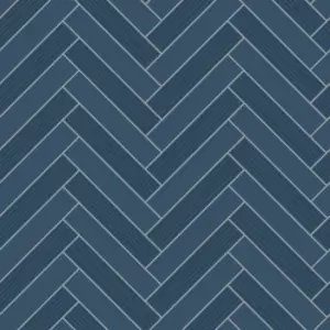 Holden Decor Cerros Tile Navy Wallpaper