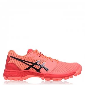 Asics Field Ultimate FF Ladies Hockey Shoes - Sunr Red/Black