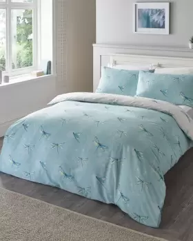 Cotton Traders Dragonfly Duvet Set in Blue