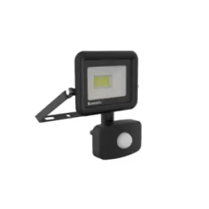 Kosnic Rhine II, LED Flood Light 10W with PIR sensor 3000K Black - RHI10-W30/S