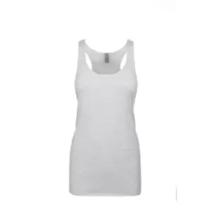 Next Level Womens/Ladies Tri-Blend Racer Back Tank Top (XXL) (Heather White)