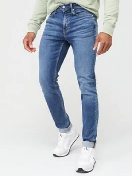 Calvin Klein Jeans 058 Slim Tapered Jeans - Bright Blue, Bright Blue, Size 34, Length Long, Men
