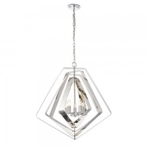 5 Light Ceiling Pendant Chrome Plate, E14