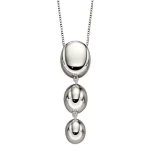 Sterling Silver Graduated Sphere Necklace