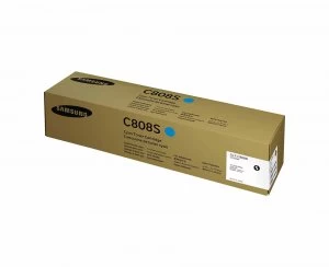 Samsung CLT C808S Cyan Laser Toner Ink Cartridge cyan