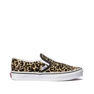 Kids JN Classic Slip-On Trainers in Leopard Print Leather