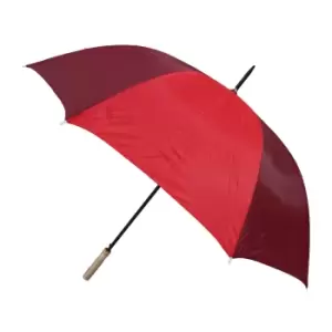 Mens/Womens Unisex Large Automatic Stripe Design, Golf Umbrella (See Description) (Red)