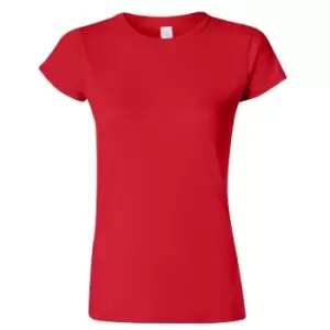 Gildan Ladies Soft Style Short Sleeve T-Shirt (L) (Red)